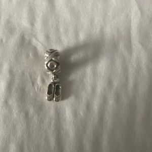 Pandora Ballet Slippers Charm with Rhinestones